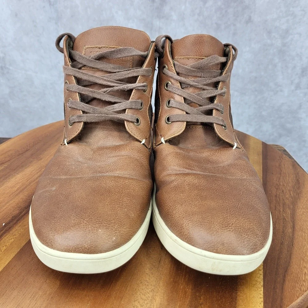 Steve Madden Chukka Boots Mens 13 Frazier Faux Leather Hi Top Sneakers‎